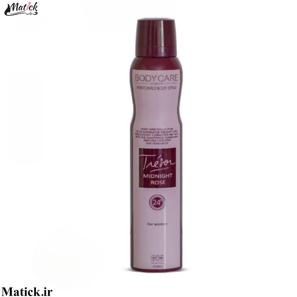 خرید اسپری خوشبو کننده بدن زنانه بادی کر رایحه لانکوم ترزور میدنایت رز Body CareTresor Midnight Rose