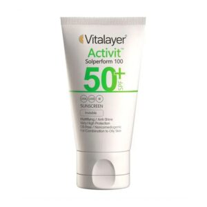 ضد آفتاب ویتالیر رنگی پوست چرب SPF50