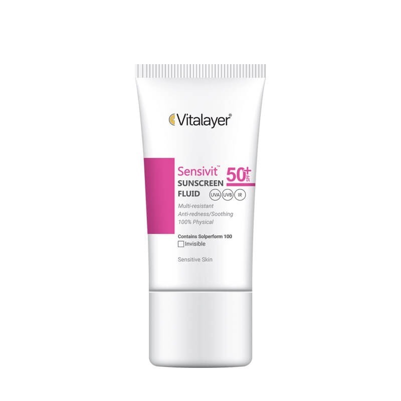 فلوئید ضد آفتاب پوست حساس ویتالیر SPF50