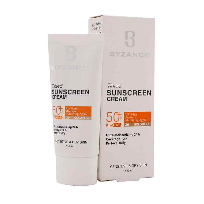 کرم ضد آفتاب رنگی پوست خشک بیزانس SPF50