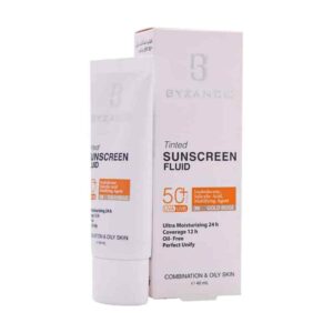 فلوئید ضد آفتاب رنگی پوست چرب بیزانس SPF50