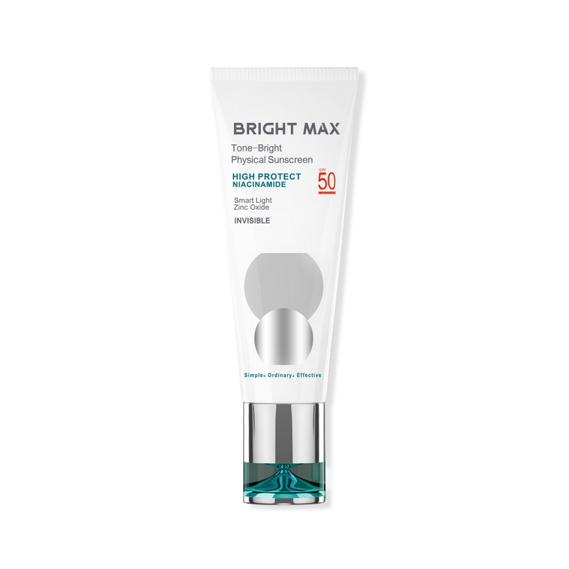 کرم ضد آفتاب فیزیکال بی رنگ تن برایت مکس SPF50