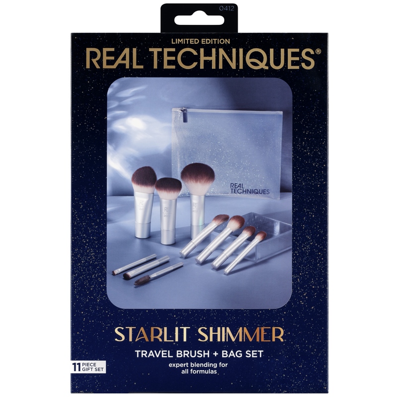 ست براش آرایشی 11 تکه ریل تکنیک مدل Starlit Shimmer کد ٠٤١٢