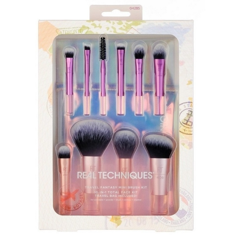 ست براش آرایشی 10 تکه ریل تکنیک مدل Travel Fantasy Mini Brush Kit کد ٠٤٢٨٥