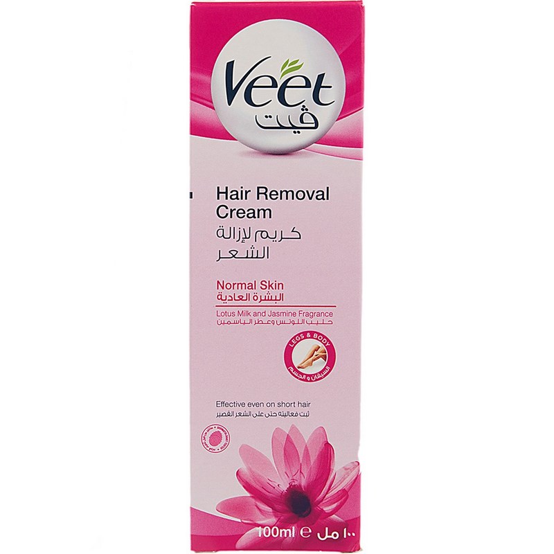 Veet Body Hair Removal Cream For Normal Skin 100ml (1) کرم موبر بدن ویت مناسب پوست معمولی